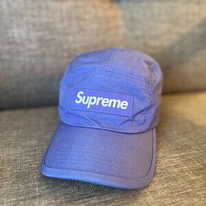 Supreme FW21 Shockcord Camp Cap in Blue